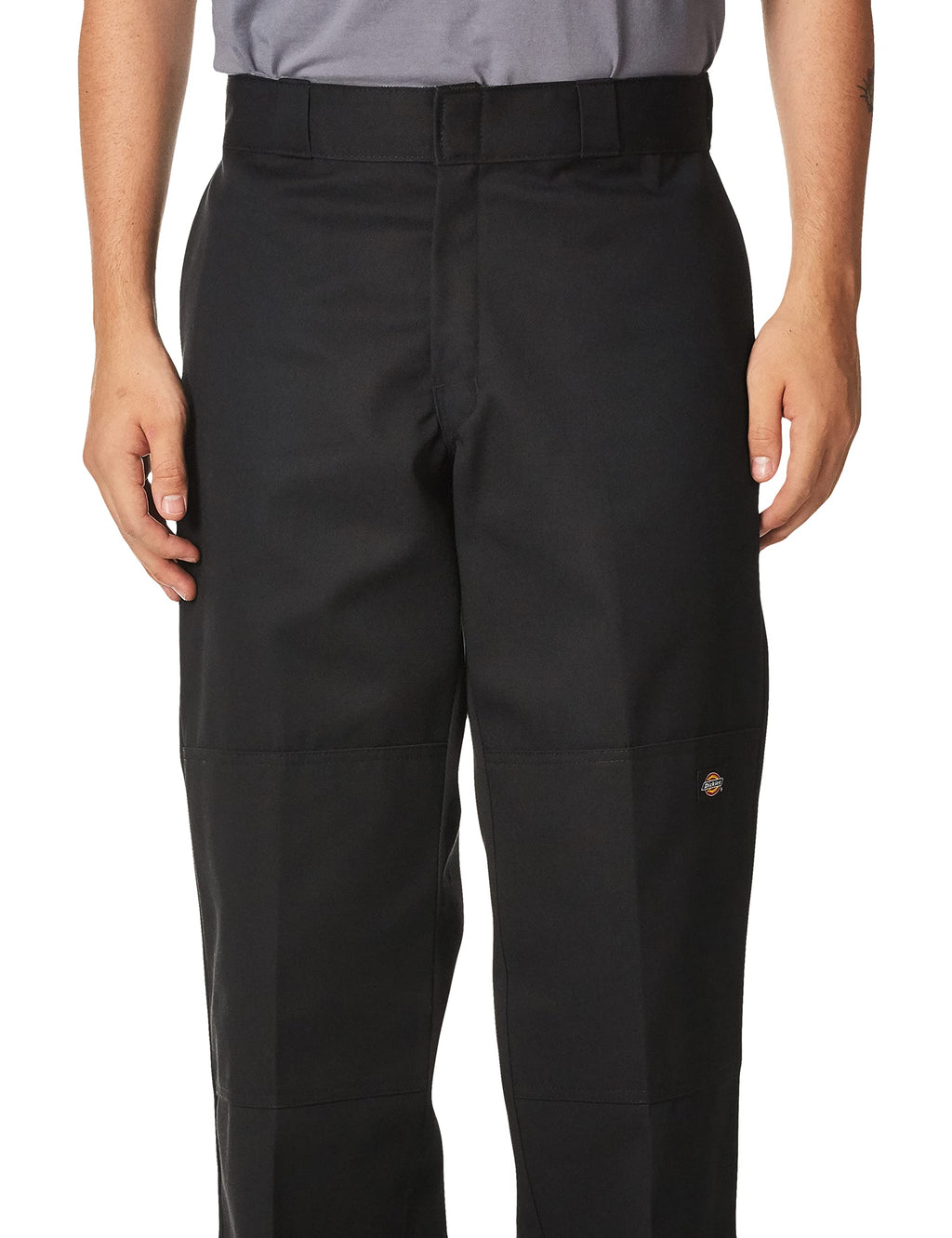 Dickies mens Big-tall Loose Fit Double Knee work utility pants, Black, 50W x 32L US