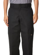 Dickies mens Big-tall Loose Fit Double Knee work utility pants, Black, 50W x 32L US