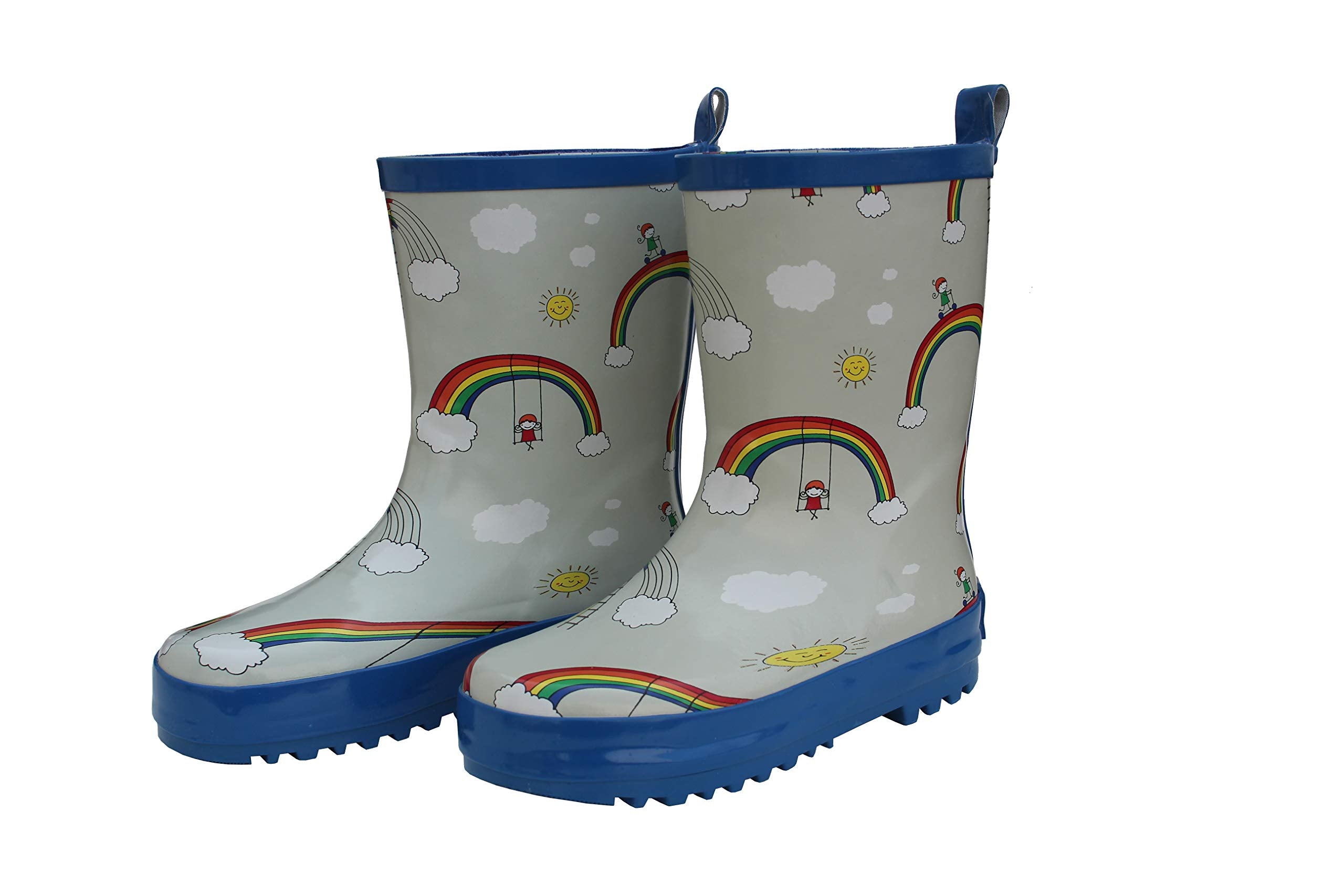 Foxfire for Kids FOX-600-18-7 Childrens Rainbow Rain Boot - Size 7  Toddler