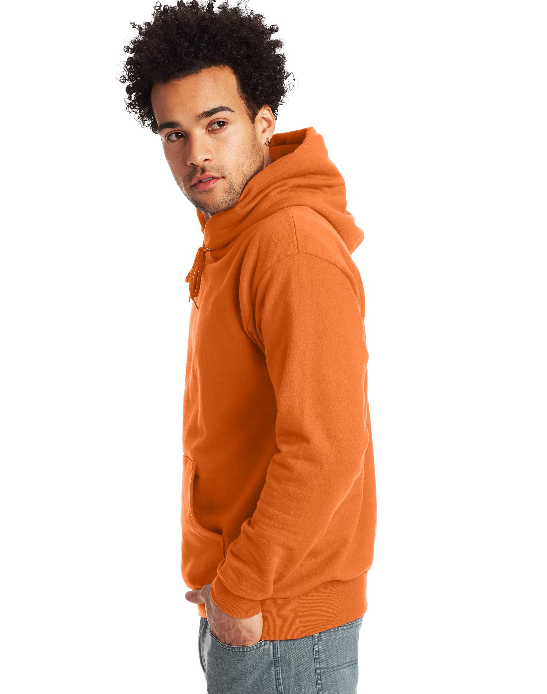 Hanes Men's Pullover EcoSmart Hooded Sweatshirt, ash, 4X Large