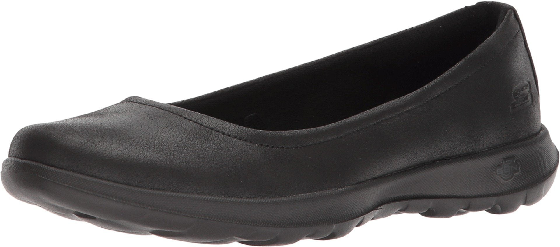 Skechers Performance Women's Go Walk Lite-15395 Ballet Flat,black,6 M US