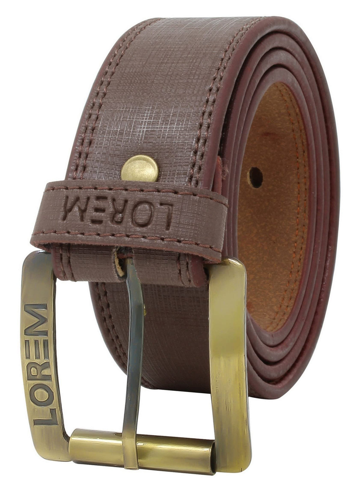 Lorem Brown Formal/Casual Pu Leather Belt For Men New Bl02 40