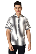 Greciilooks Mens Rayon Casual Shirt Regular Fit Men Casual Shirt (White, Xx-Large)