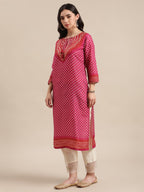 Varanga Women'S Silk Kurta Set (Nv_Kkur16-M_Magenta_M), Regular Fit