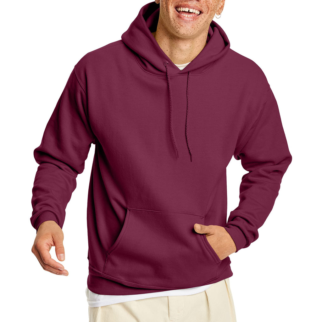 Unisex Ecosmart 5050 Pullover Hooded Sweatshirt - WHITE - S(D0102H7D722)