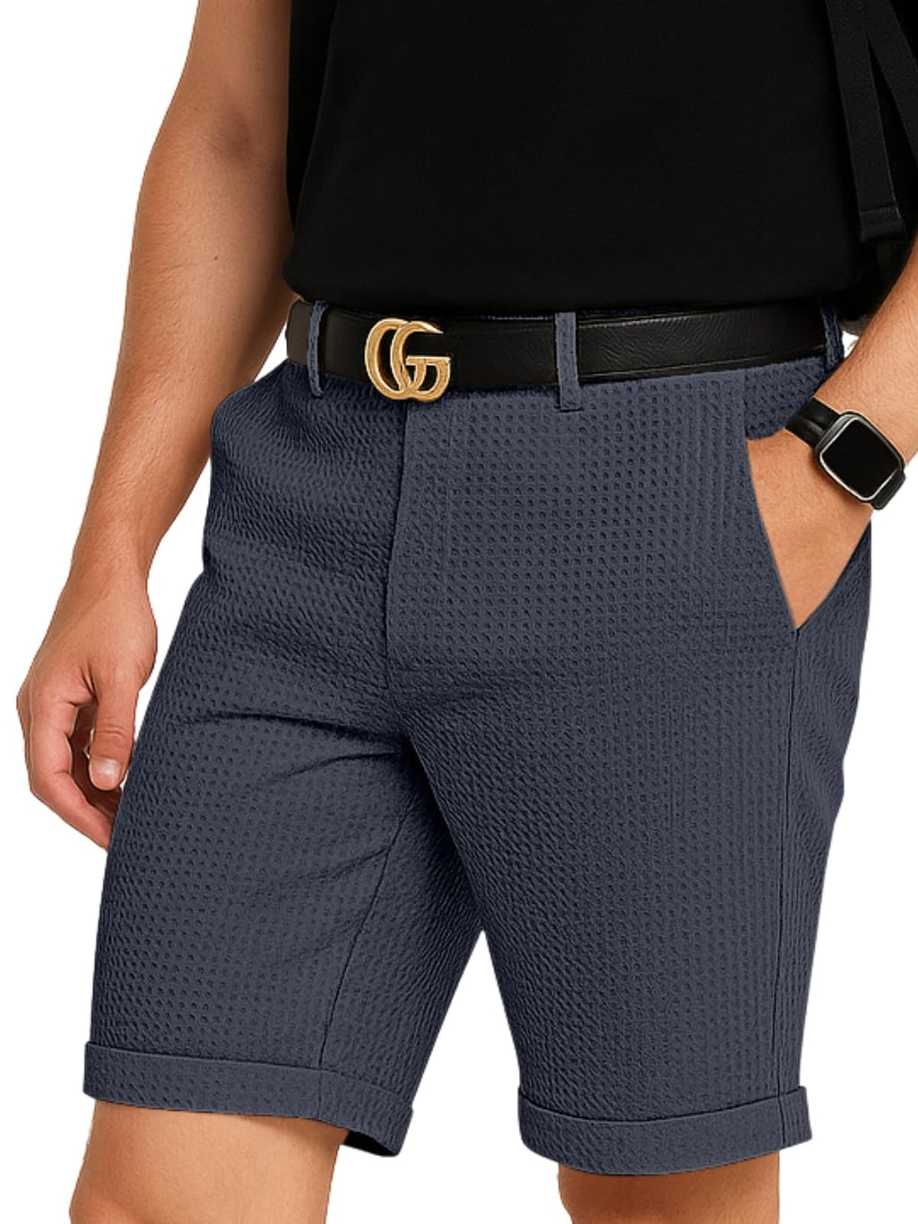 Greciilooks Casual Men Shorts | Rich Regular Fit Solid Short With Side Pockets | Relaxed Fit Half Pants | Mid Rise Waist Grey