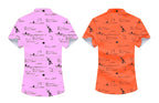 Kadiyu Half Sleeve Printed Shirts For Men Regular Fit Printed Spread Collar Casual Shirt Lycra Fabric With Combo Shirt (Pack Of