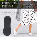Xjarvis Premium 5 Pairs No Show Low Cut Loafer Socks For Men & Women Non Slip With Combed Cotton Socks For Sports, Running & Hik