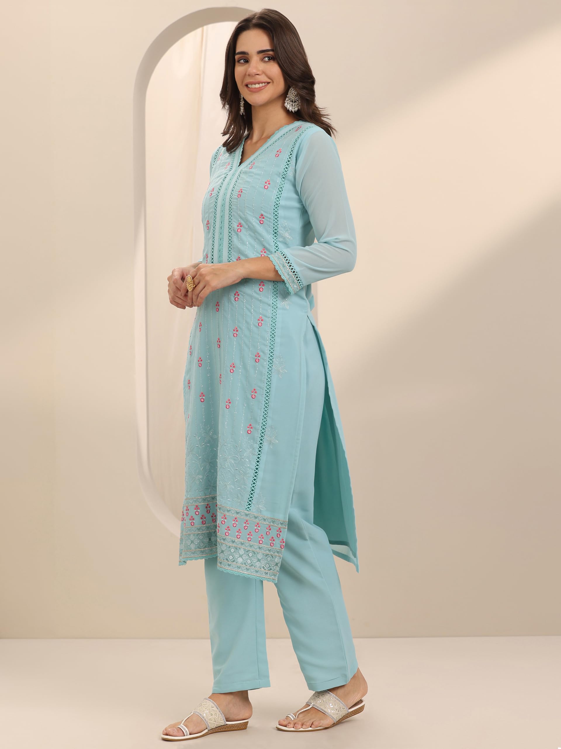 Libas WomenS Georgette Kurta Sets (99397