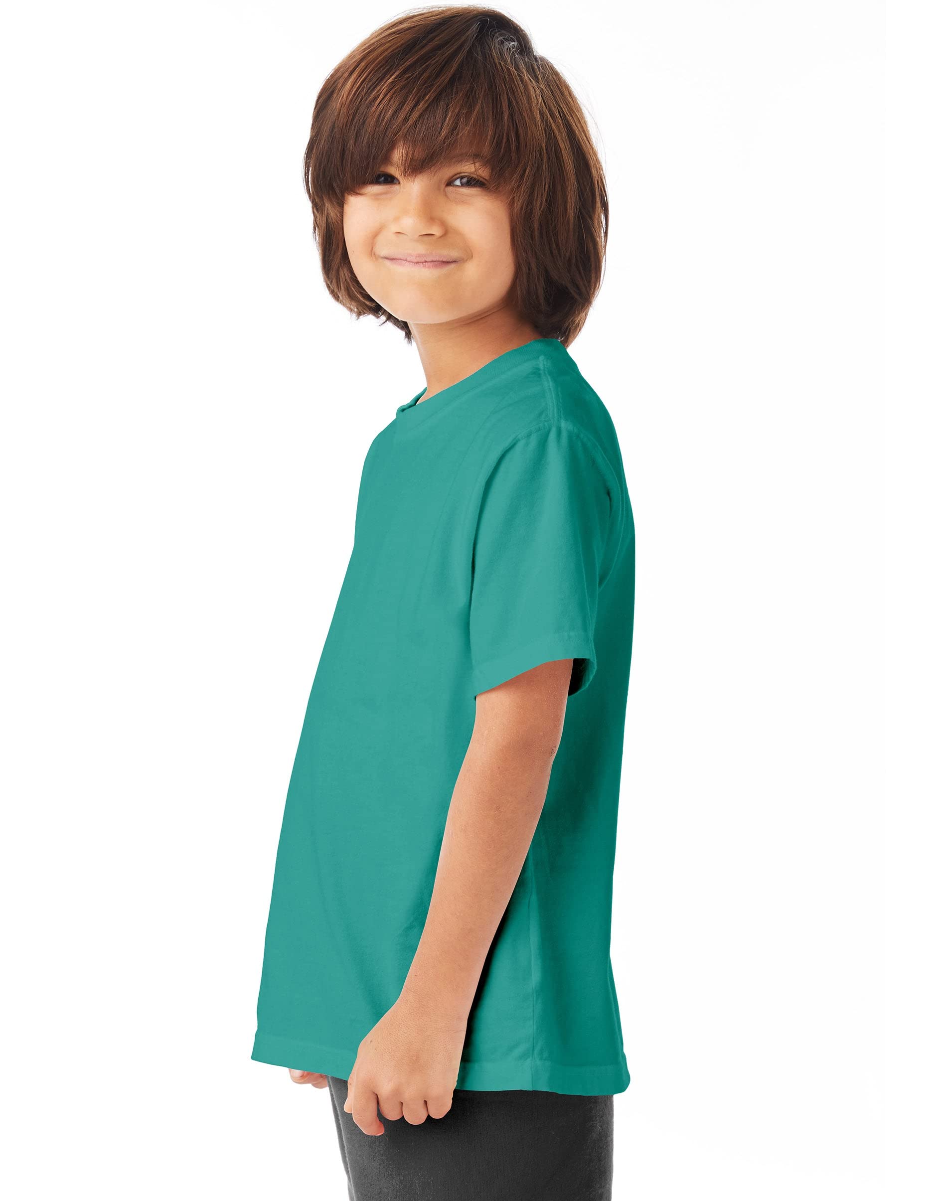 Youth garment-Dyed T-Shirt - BLAcK - XS(D0102H7DXLT)