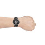 Fossil Men's Nate Quartz Stainless Steel Chronograph Watch, Color: Smoke (Model: JR1437)
