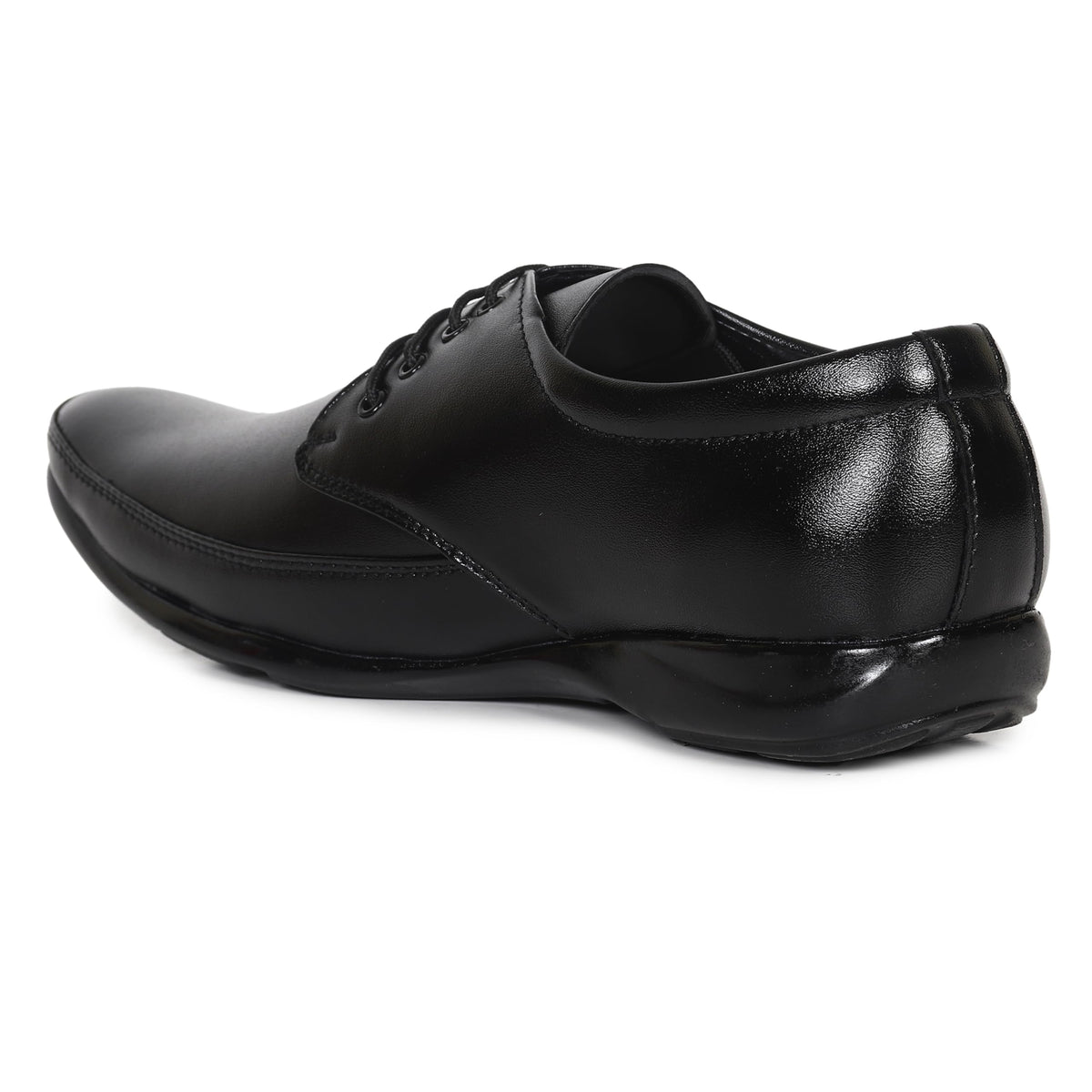 HIKBI Mens Formal Shoes Dress Up Derby Shoes Office Wear LaceUp Shoes Black 6