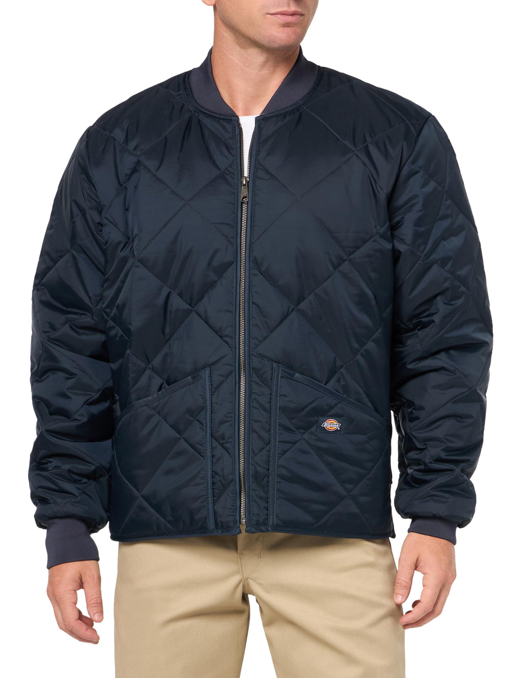 Dickies Men's Diamond Quilted Jacket, DARK NAVY