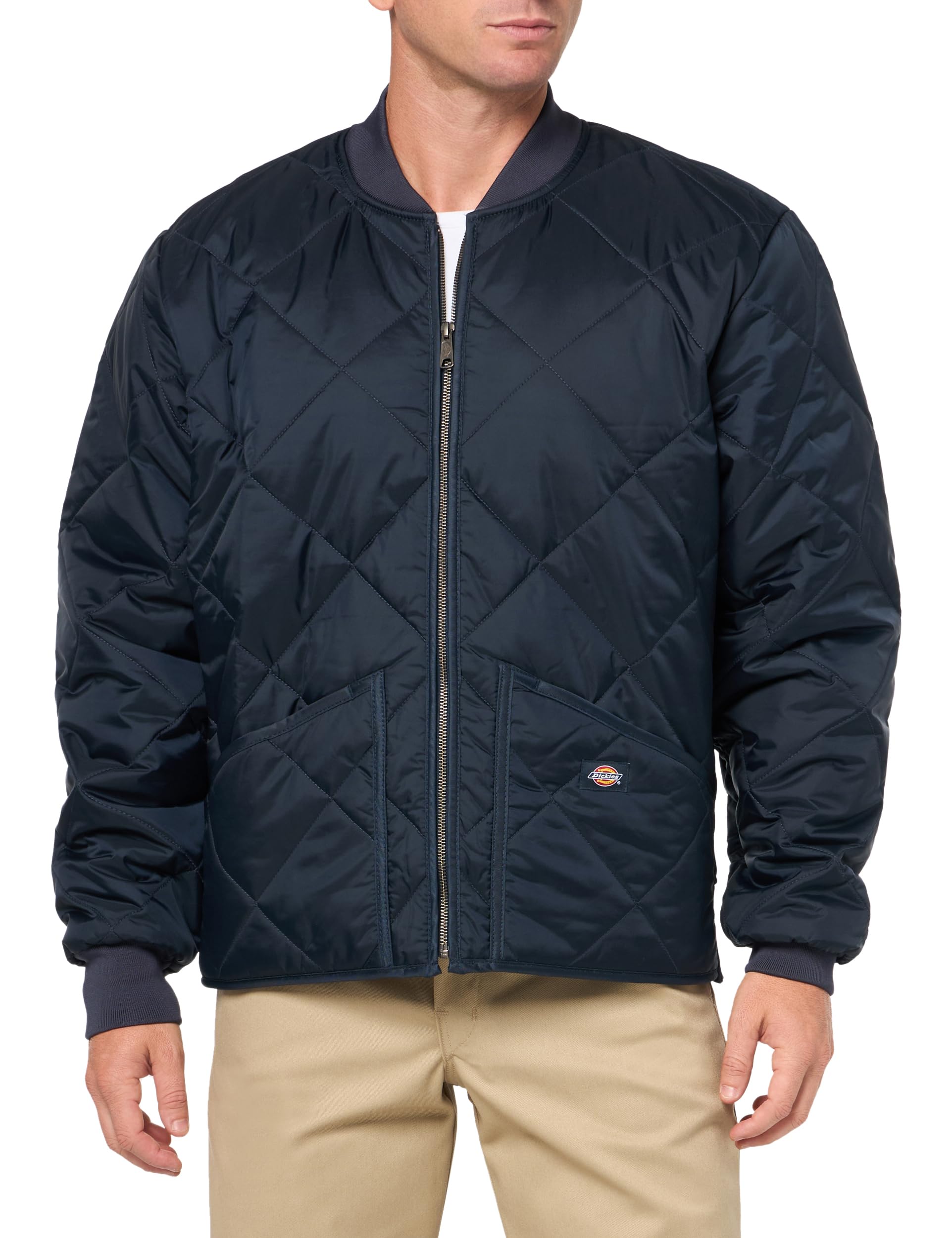 Dickies Men's Diamond Quilted Jacket, DARK NAVY