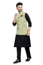 baaamboos 100% Cotton Blend Stylish Trendy Solid Pattern Sleeveless Comfortable Mens only Nehru Jacket for Regular Use Ethnic W