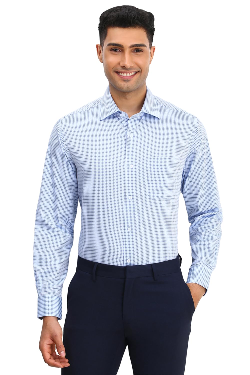 Allen Solly Men Regular Fit Printed Formal Full Sleeve Shirt