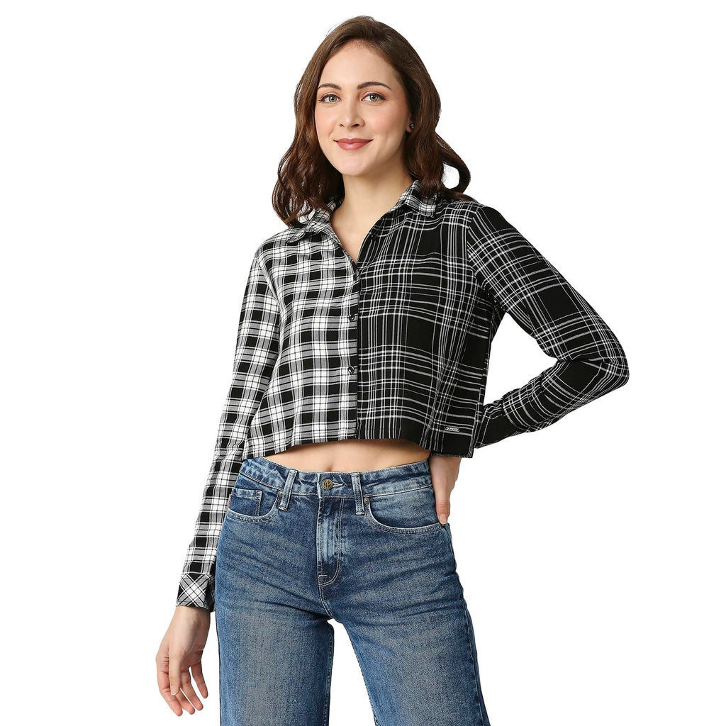 Pepe Jeans WomenS Regular Fit Checked Shirts
