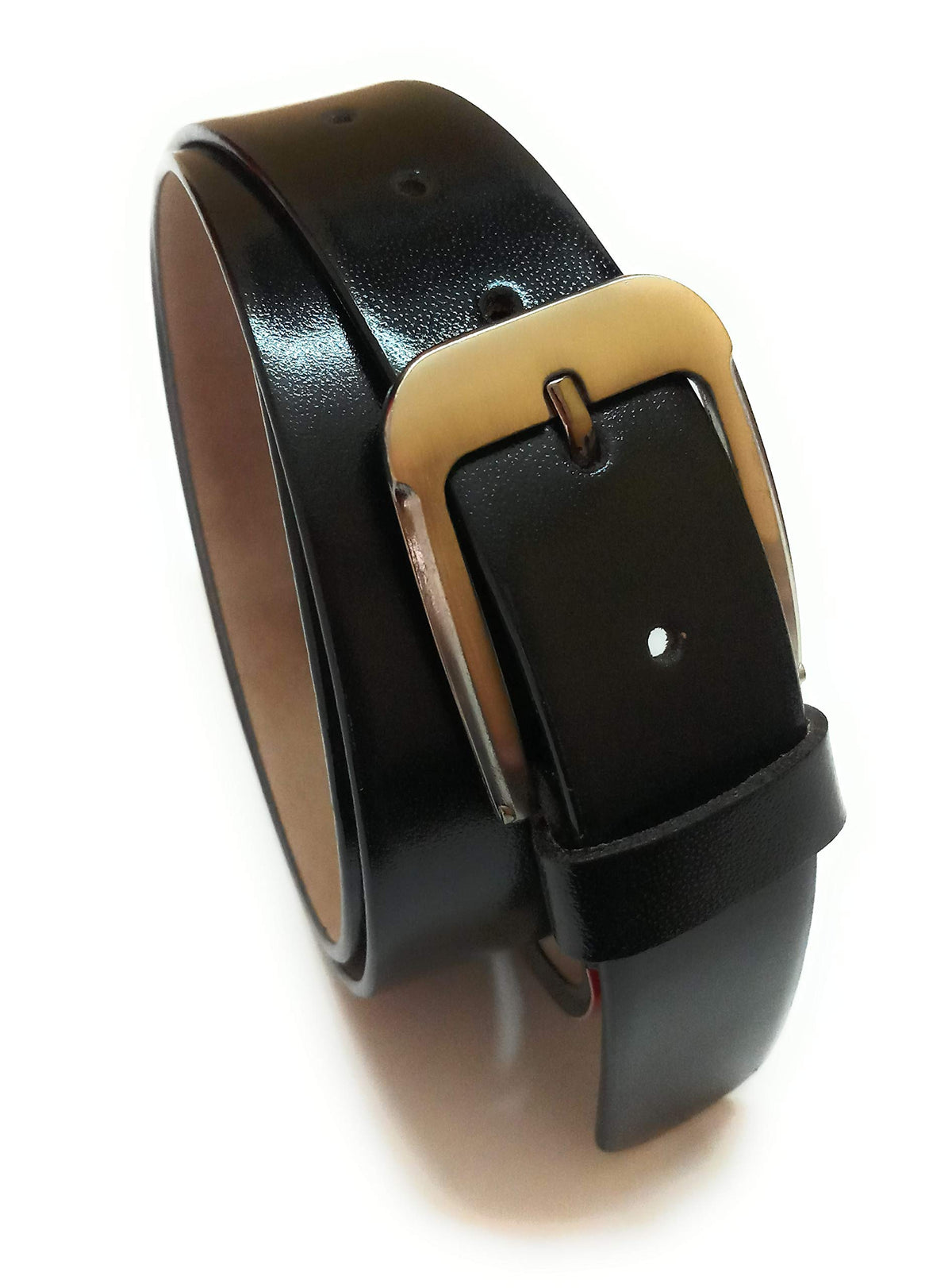 Generic Formal Casual Xxxxl Oversize Plus Size Genuine Leather Mens Belt Black 5