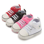 Tutoo Unisex Baby Boys Girls Star High Top Sneaker Soft Anti-Slip Sole Newborn Infant First Walkers Canvas Denim Shoes