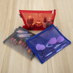 HRX Package Nylon Mesh Cosmetic Bags Zippered, 6PCS A5 Makeup Travel Cases Organizer Pouches for Purse Diaper Bag Office Station