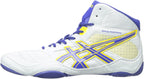 ASICS Men's Snapdown Wrestling Shoe, Grey/True Blue/Sunflower, 12 M US