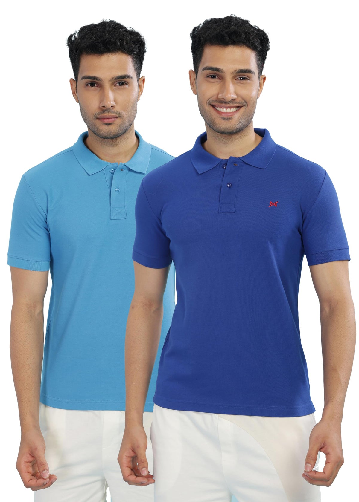 Force NXT SuperCombedCotton Men Solid Polo Neck TShirt 2