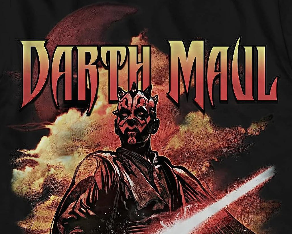 STAR WARS Darth Maul Dark Zabrak Sith Jedi T-Shirt(Black,SM)