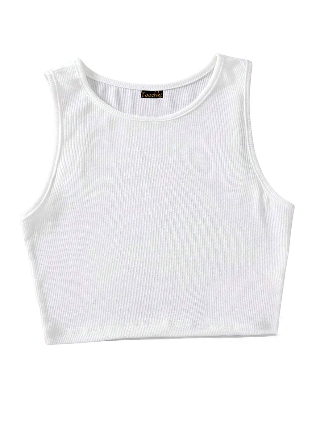 Toochki Top for Women | Lycra Top for Women | Crop Top for Women | White Top for Womens | Short Top for Women | Western Top for 
