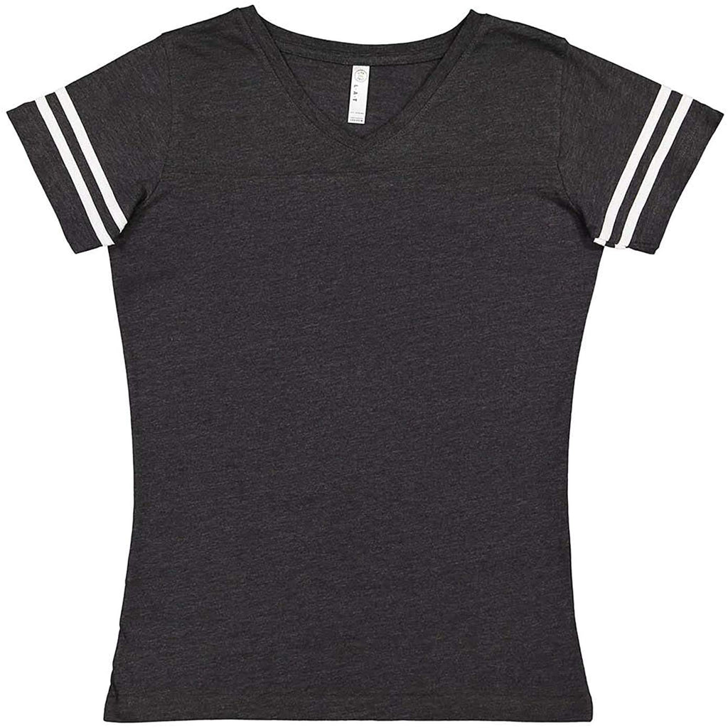 Ladies Football T-Shirt - BLAcK WHITE - 2XL(D0102H2HE37)