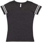 Ladies Football T-Shirt - BLAcK WHITE - 2XL(D0102H2HPHA)