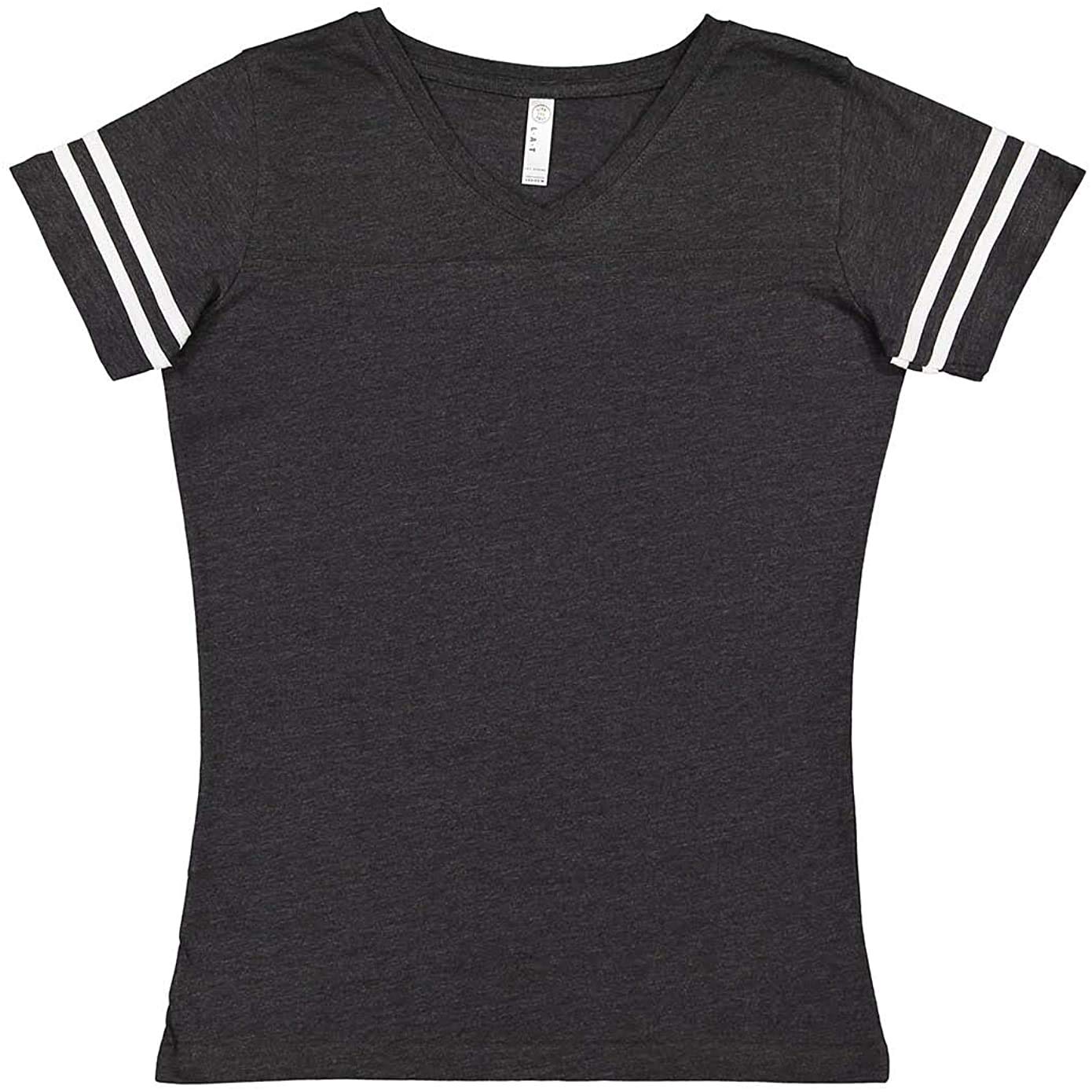 Ladies Football T-Shirt - BLAcK WHITE - 2XL(D0102H2HE3Y)