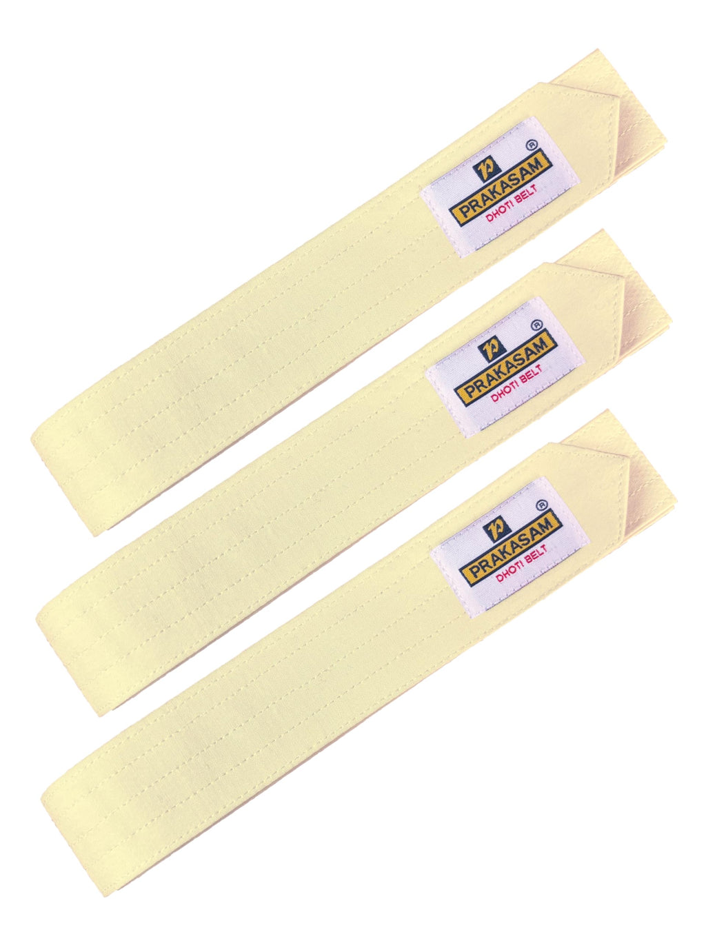 PRAKASAM COTTON Mens Cotton Dhoti Belt | Durable Canvas Cotton Waist Belt for Traditional Dhoti | Adjustable & Comfortable Dhoti