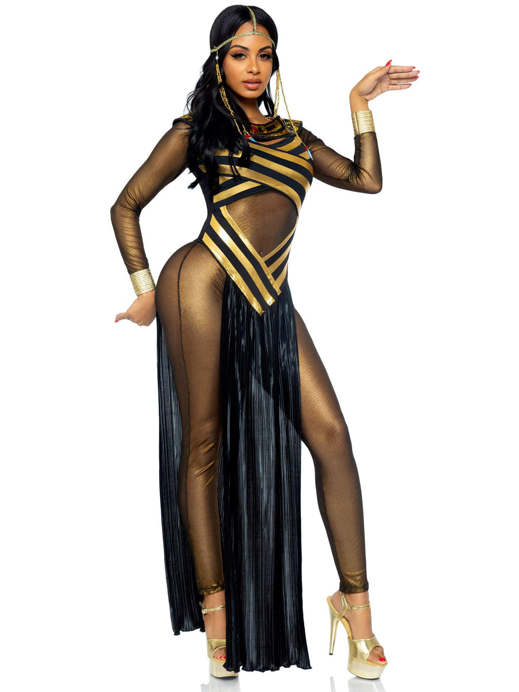 3PC.Nile Queen catsuit dress w