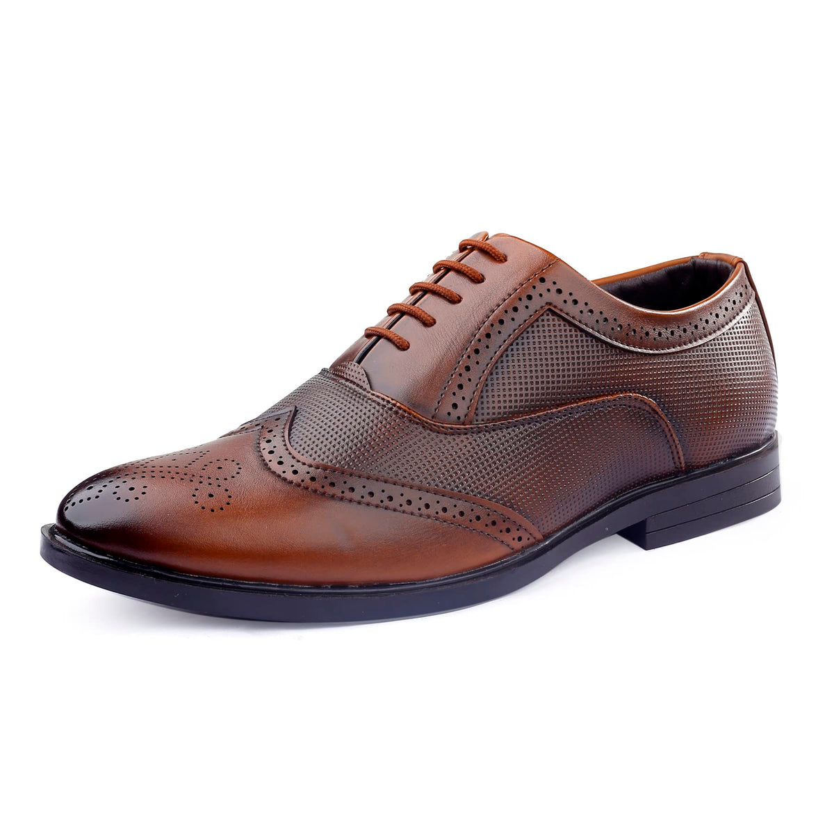 Bacca Bucci Mens Victoria Formal Shoes With Superior Comfort, All Day Wear Office Or Party LaceUp Shoes Brown, Size Uk8 8
