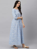 Idalia Mustard And Sage Green Cotton Kurta Set For Women