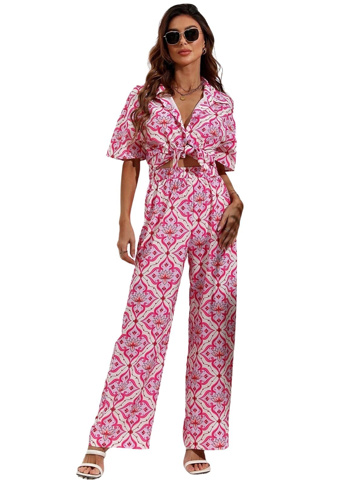 Leriya Fashion Rayon Kurta Set For Women || Ethnic Co Ord Set || Printed Kurti Pant Set For Girls || Casual Kurti Set || Co Ord 