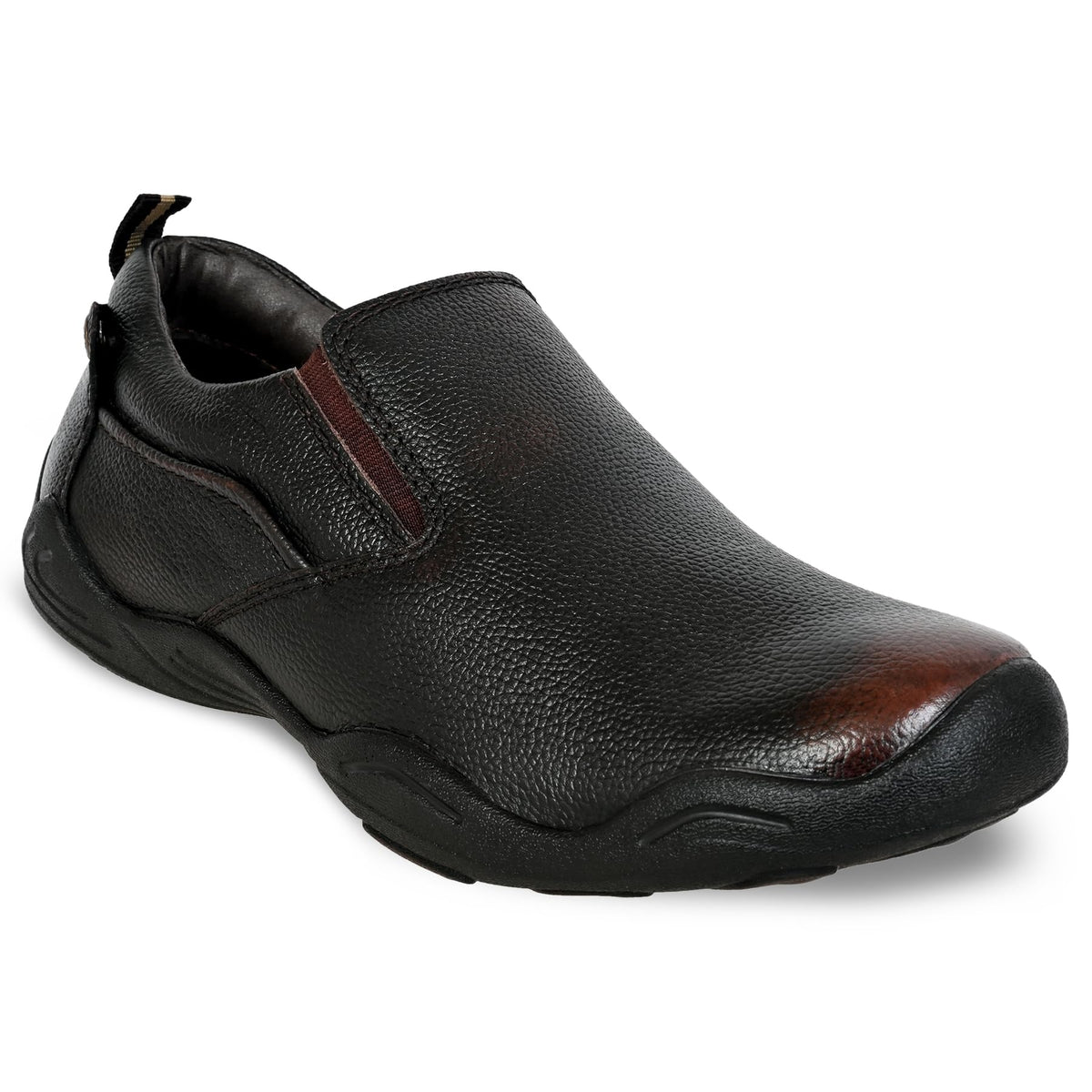 Allen Cooper Genuine Leather Casual Shoes with Ankle Support, Anti Slip Technology, Better Padded and CottonLike Memory Foam Cu 9