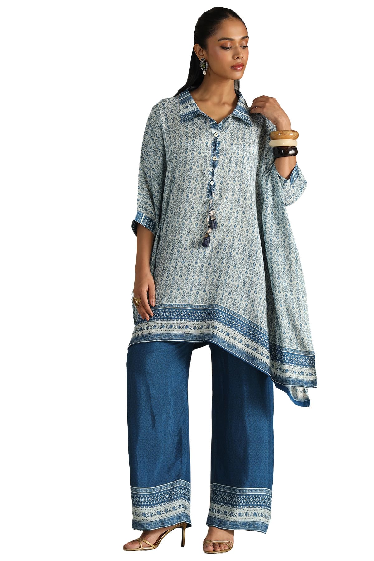 Soch Women Muslin Tassels Palazzo