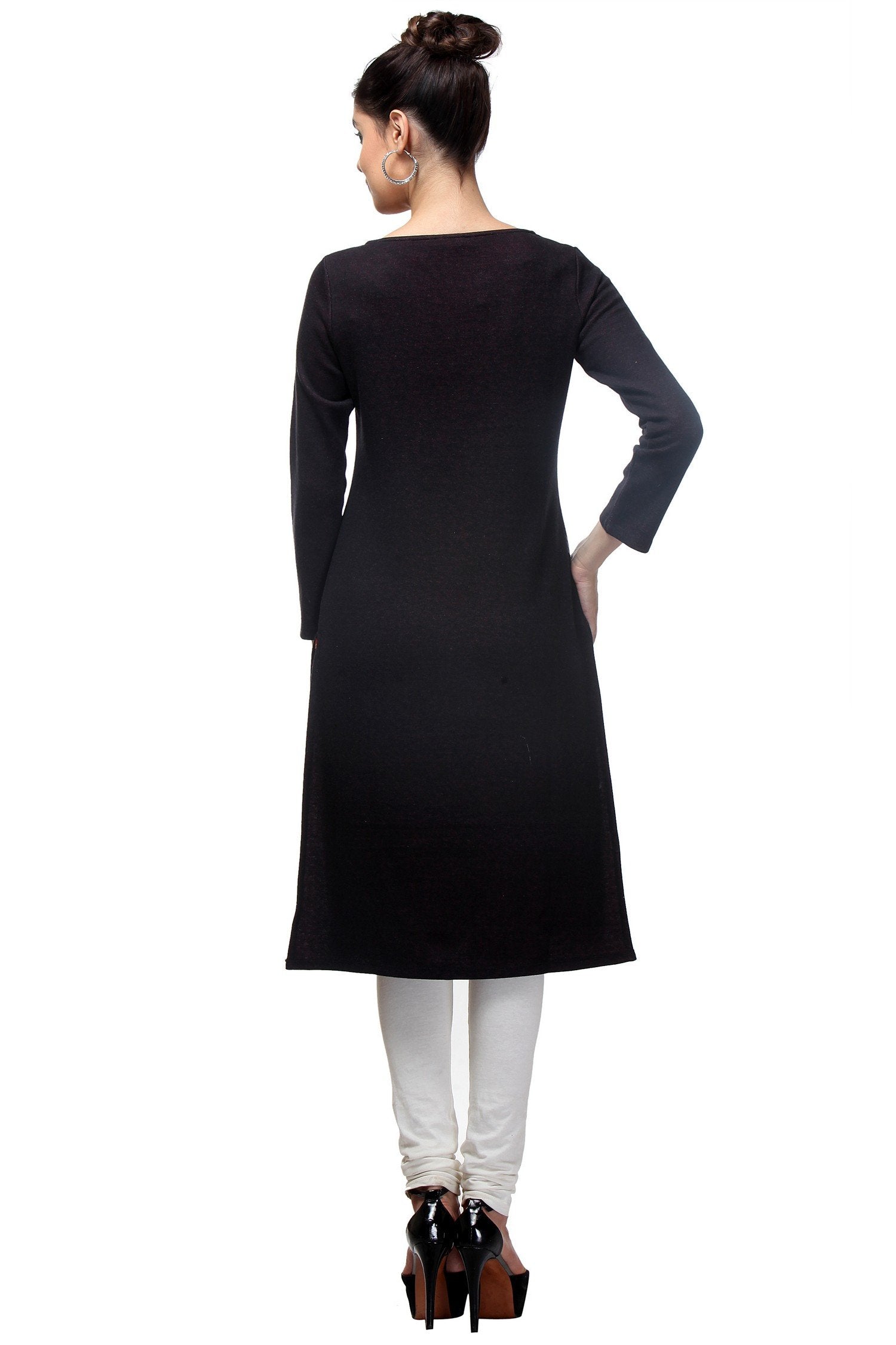 W For Woman Women'S Straight Kurta (15No15482-65744_Grey_10)