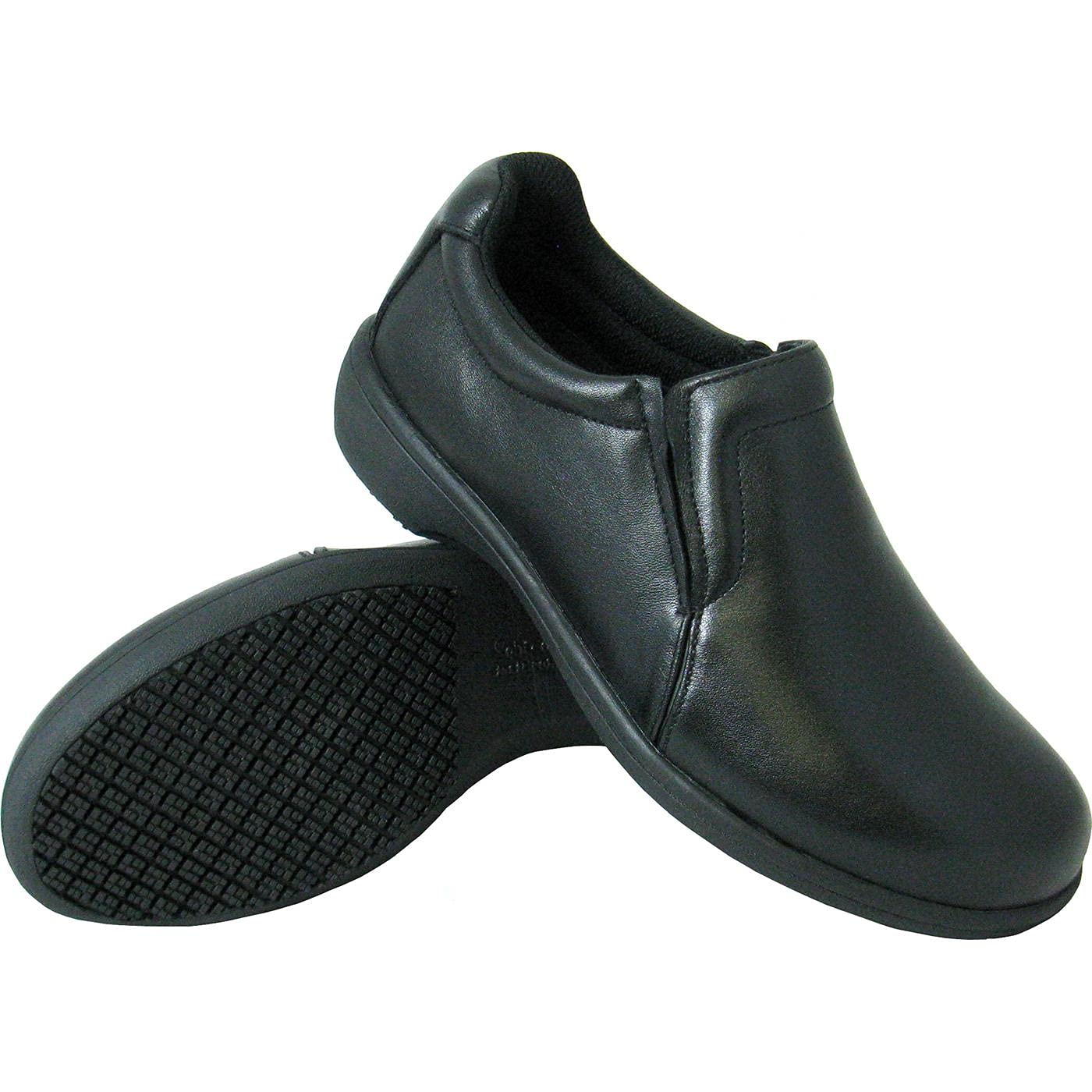 Genuine Grip 410-8.5W Womens Slip-Resistant Casual Work Shoes  Black - Size 8.5