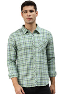Hubberholme MenS Cotton Check Regular Fit Casual Shirt - Pure Soft Cotton Checked Shirts For Men Stylish/Trendy Full Sleeve Shi