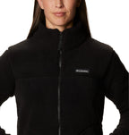Ladies West BendSherpa Full-Zip Fleece Jacket - cHALK - L(D0102H7DPAT)