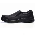 Alpine Swiss Arbete Mens Leather Slip-On Work Shoes Slip Resistant Black 14 M US