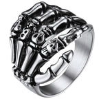 FaithHeart Halloween Accessories Skull Rings for Male Female Punk Jewelry