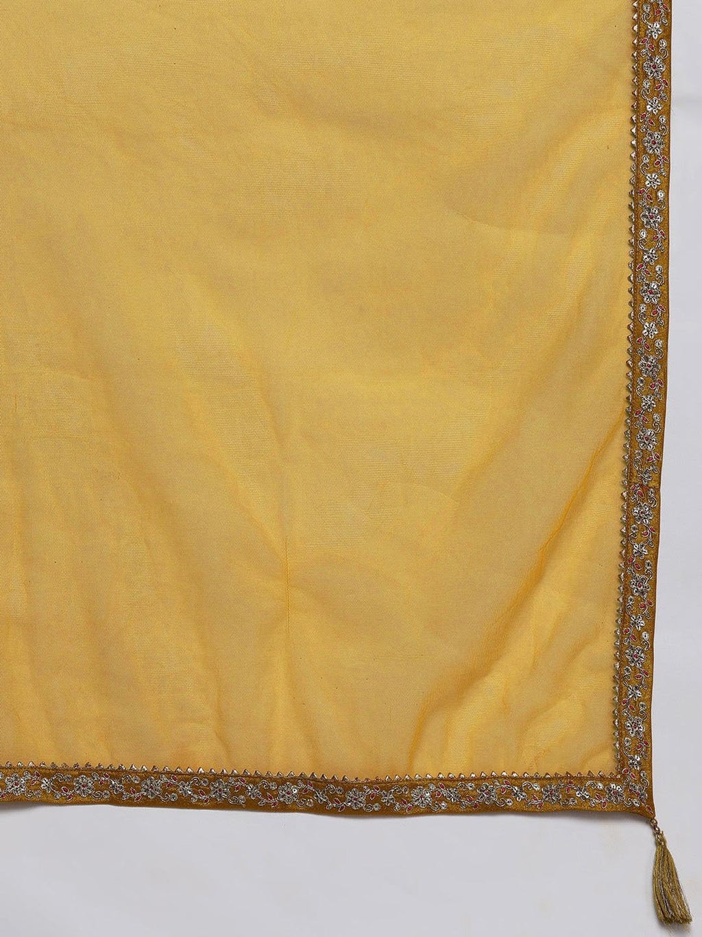 Libas WomenS Silk Blend Kurta Sets (33592O_Mustard