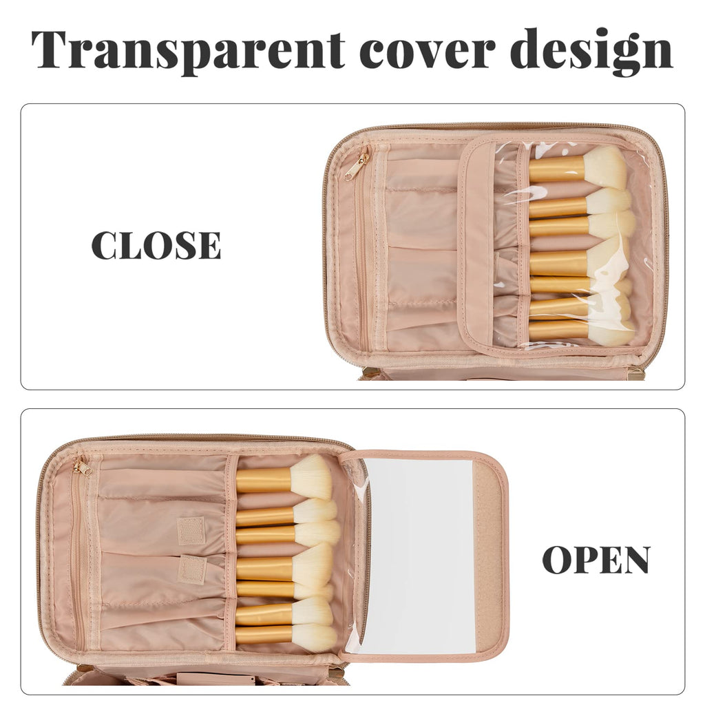 OCHEAL Makeup Bag,Large Travel Makeup Bag Organizer Cosmetic Bags for Women Washable Make Up Bag Makeup Organizer Case with Divi