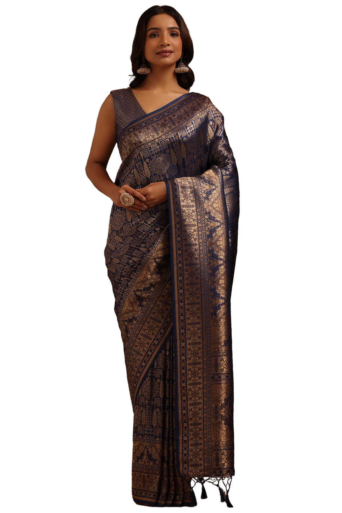 Soch Women Tussar Woven Designs Saree with Zari
