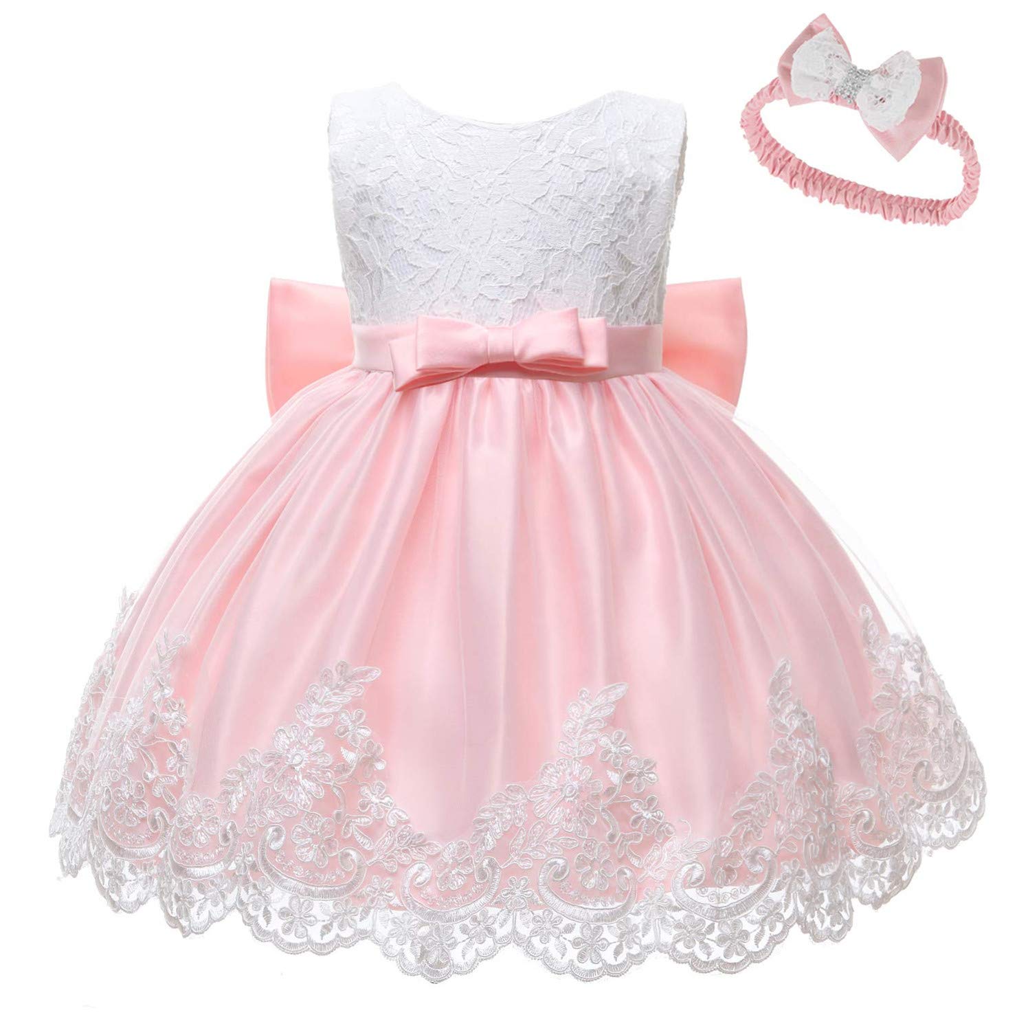 NSSMWTTC Baby Girl Ball Gown Dress Infant Birthday Party Christmas New Year Dresses Toddler Christmas