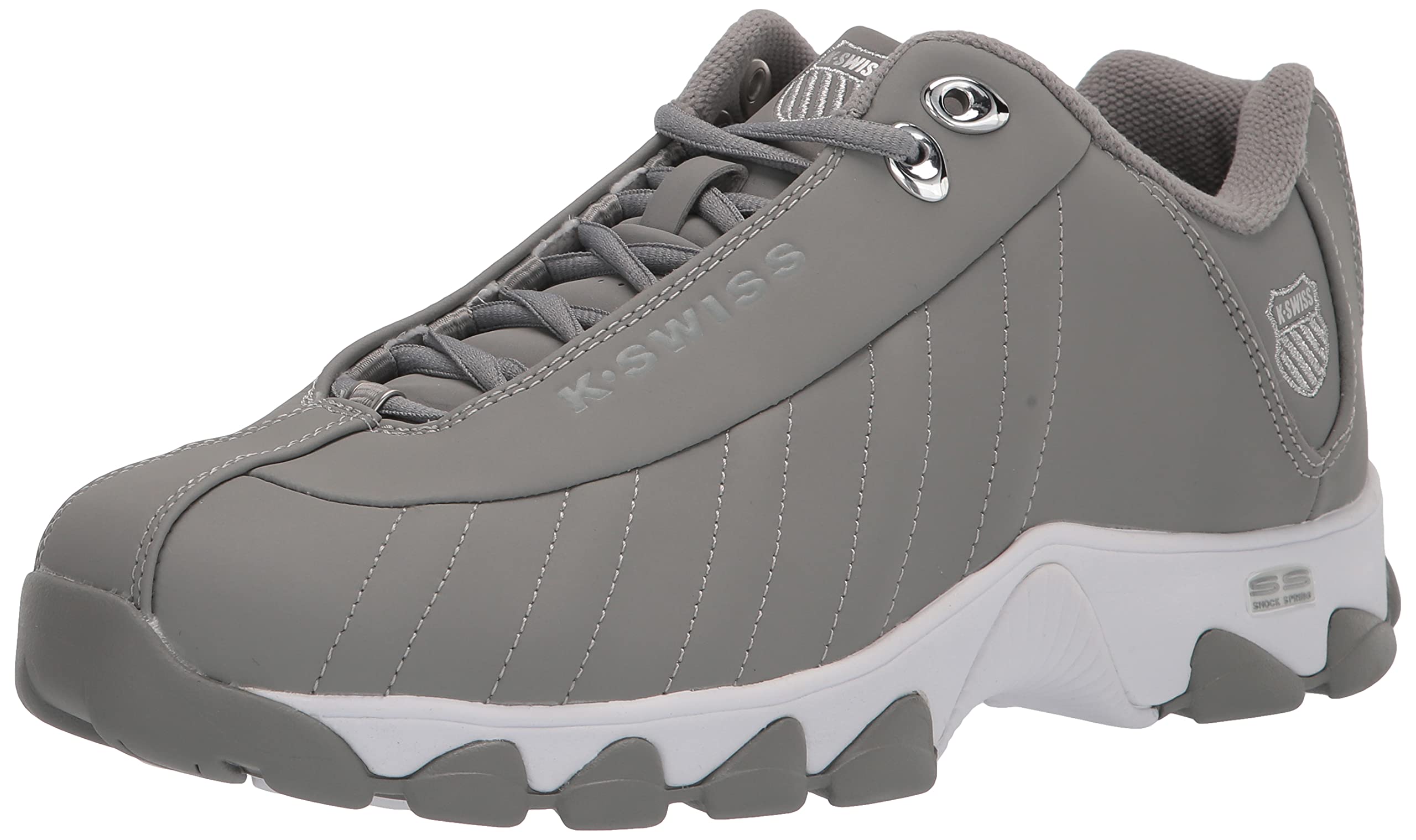 K-Swiss Men's ST329 CMF Sneaker, Neutral Gray/Silver, 11 XW