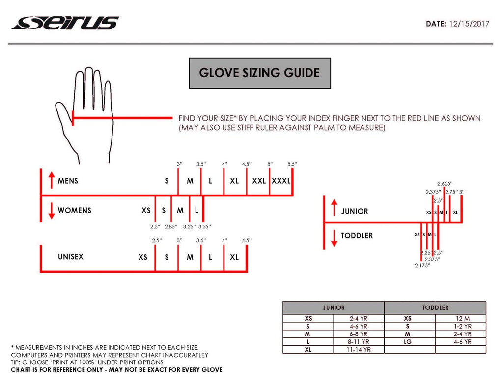 Seirus Xtreme All Weather Glove Mens Black XL